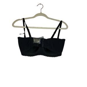NWT Aerie Real Happy Strapless Underwire Bra Black 34DD